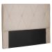 Cabeceira Casal Aquilla Suede Bege