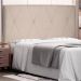 Cabeceira Casal Aquilla Suede Bege
