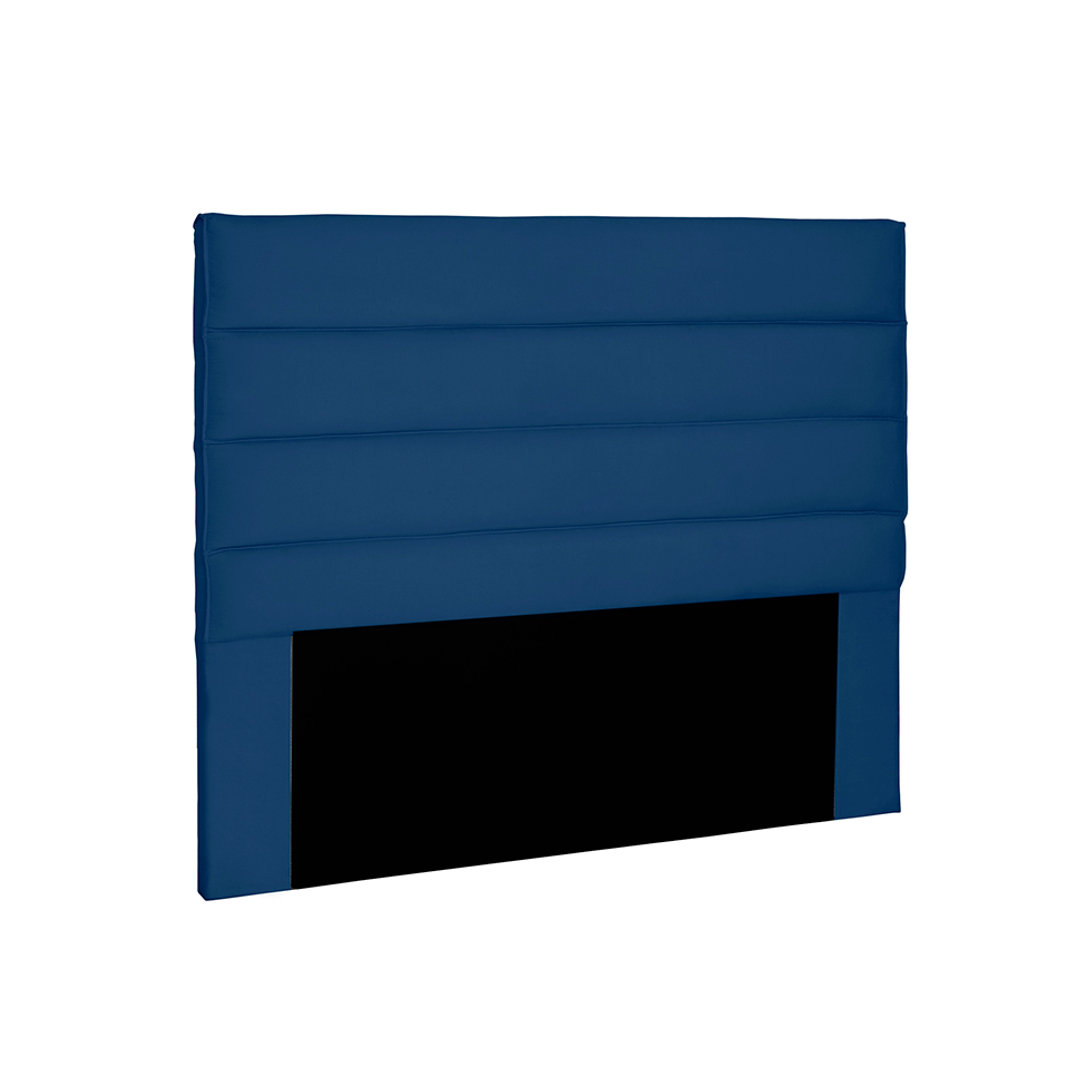 Cabeceira Casal La Italiana Suede Azul