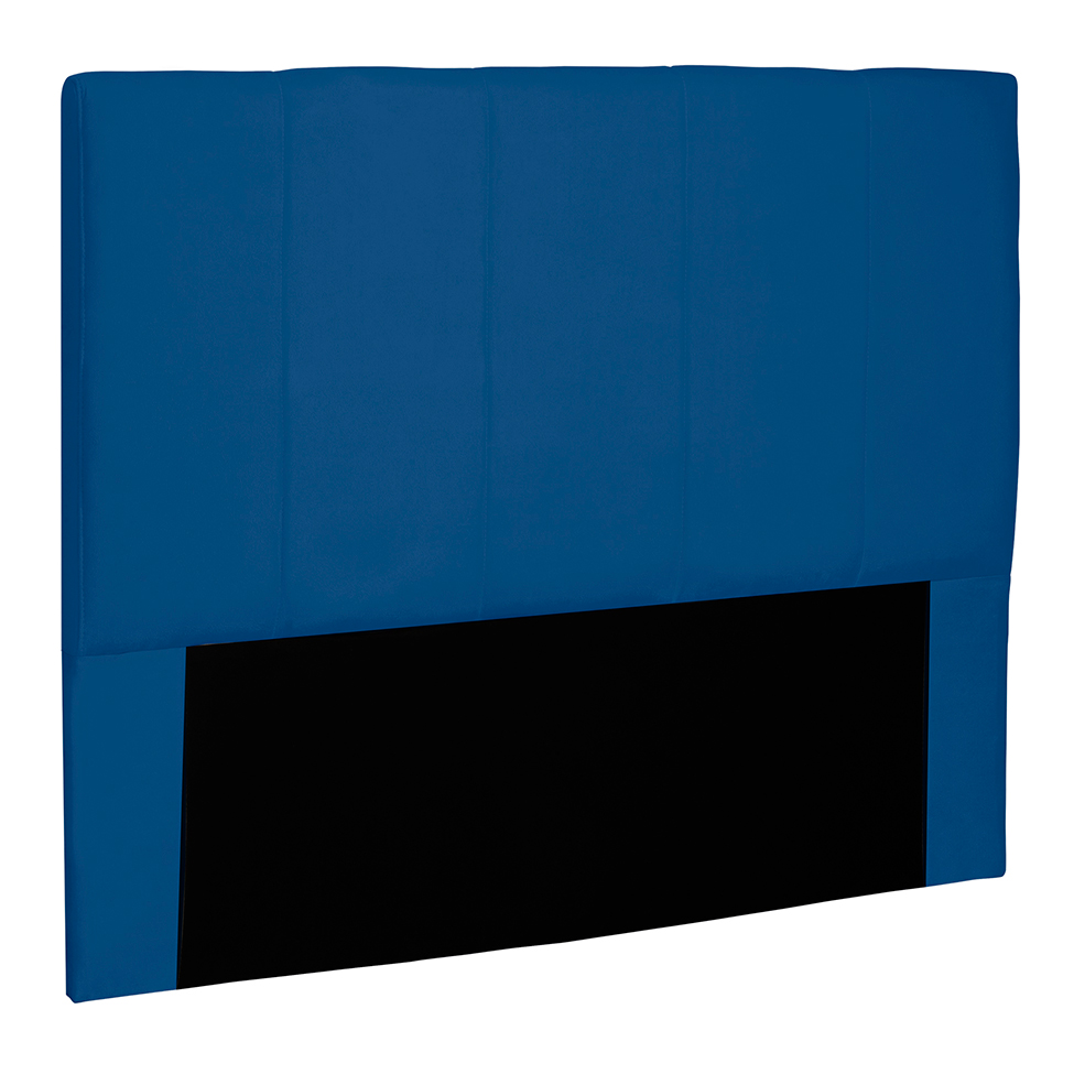 Cabeceira Casal Ravenna Suede Azul