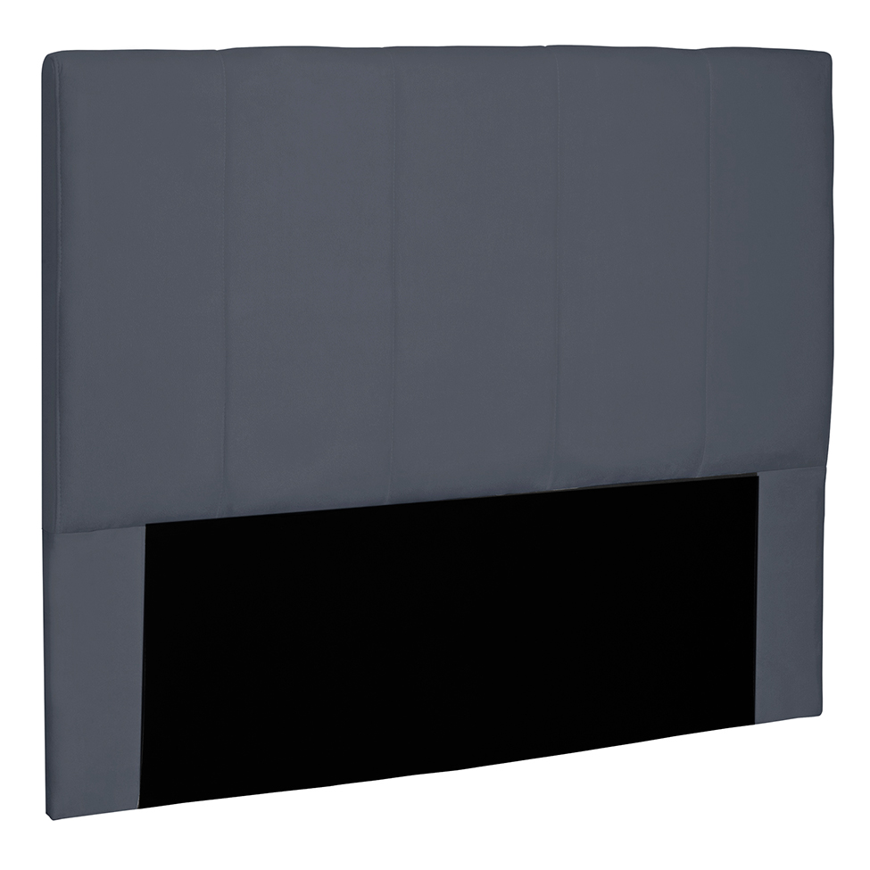 Cabeceira Casal Ravenna Suede Cinza