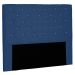 Cabeceira Casal Tânia Suede Azul