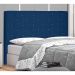Cabeceira Casal Tânia Suede Azul