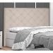 Cabeceira Casal Tânia Suede Bege