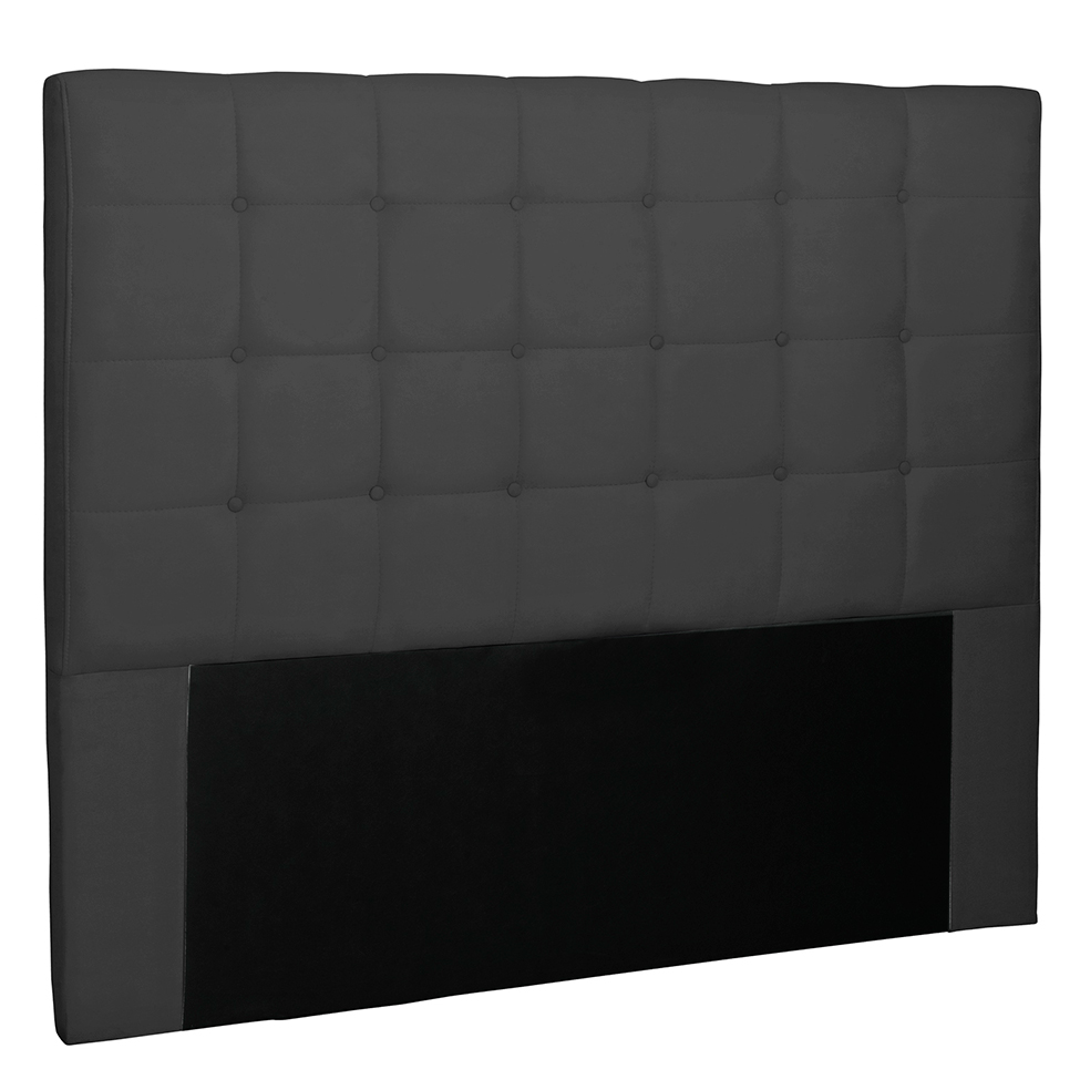 Cabeceira Casal Verona Suede Preta
