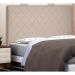 Cabeceira King Esmeralda Suede Bege
