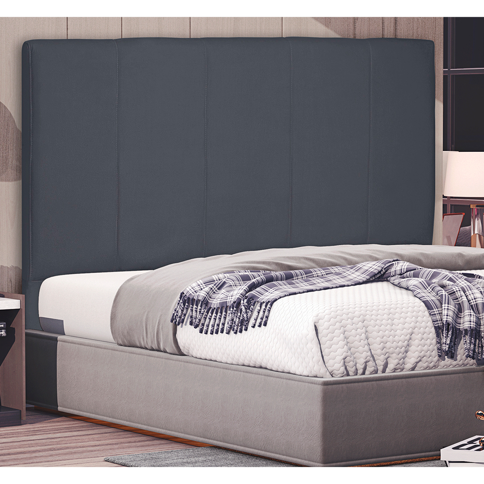 Cabeceira King Ravenna Suede Cinza