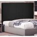Cabeceira King Ravenna Suede Preta