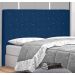 Cabeceira King Tânia Suede Azul