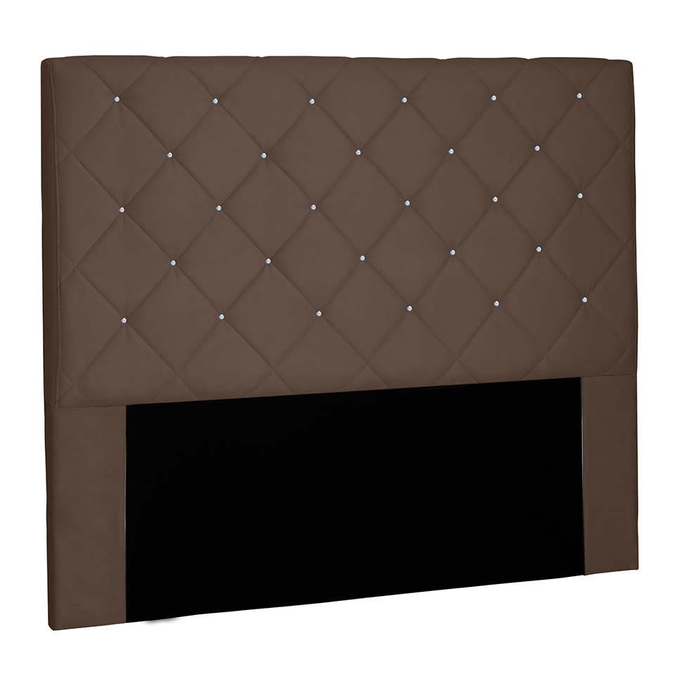Cabeceira King Tânia Suede Caramelo