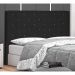 Cabeceira King Tânia Suede Preta