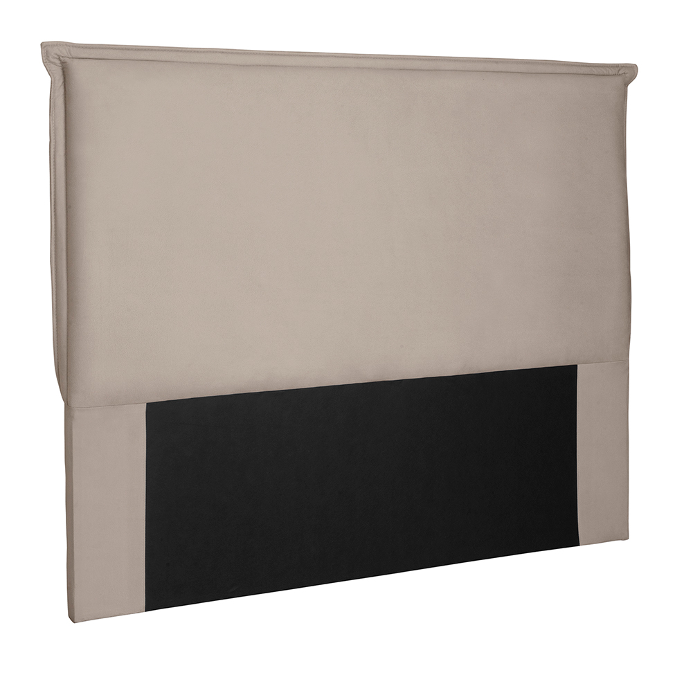 Cabeceira King Veneza Suede Bege