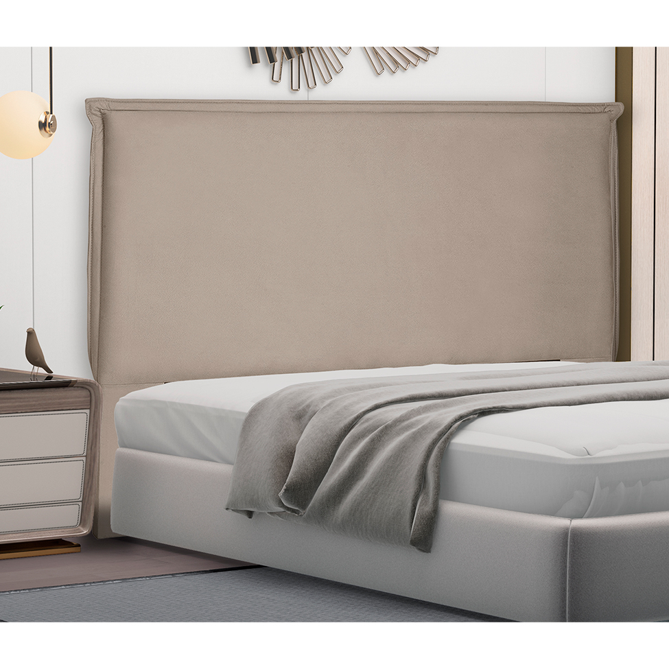 Cabeceira King Veneza Suede Bege