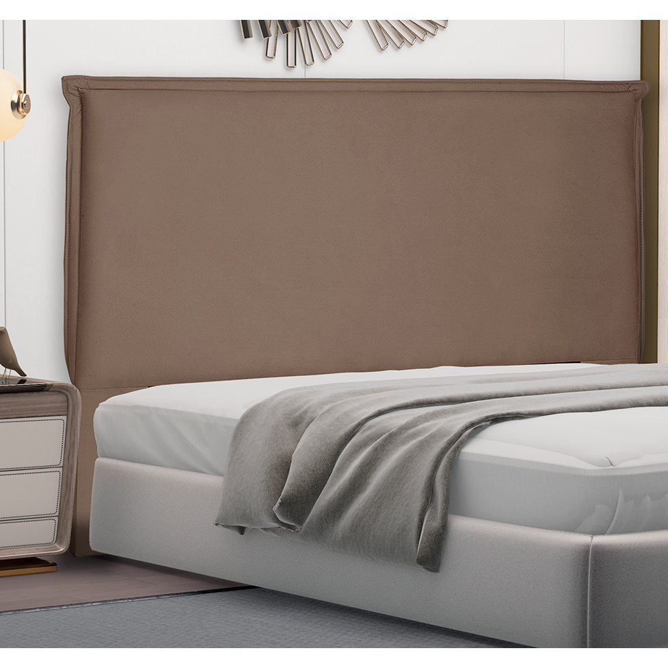 Cabeceira King Veneza Suede Caramelo
