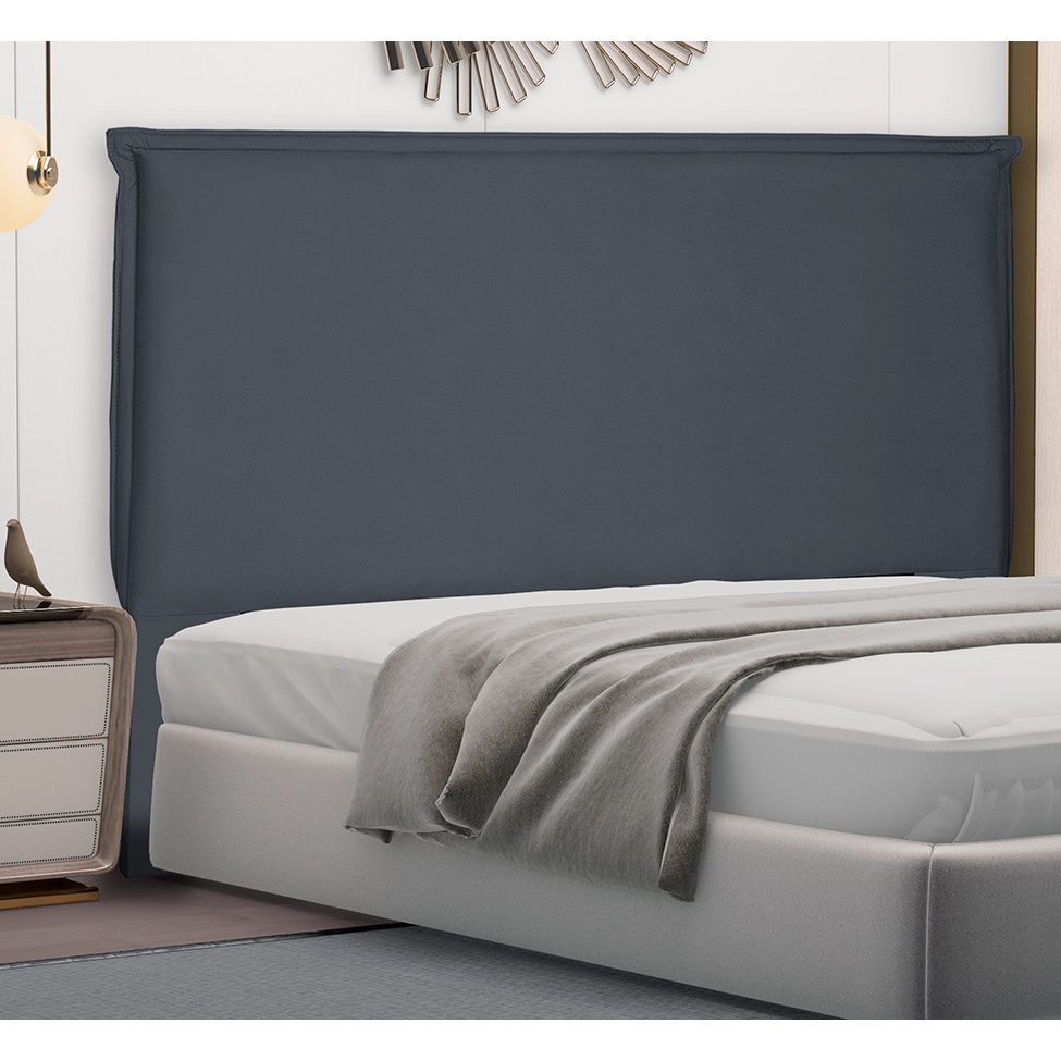 Cabeceira King Veneza Suede Cinza