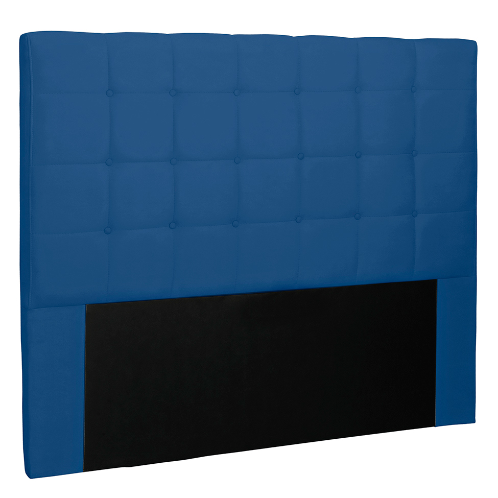 Cabeceira King Verona Suede Azul