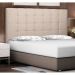 Cabeceira King Verona Suede Bege
