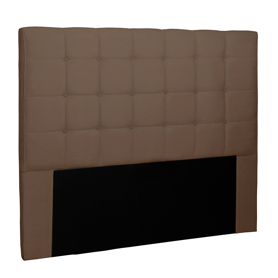 Cabeceira King Verona Suede Caramelo