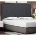 Cabeceira King Verona Suede Cinza