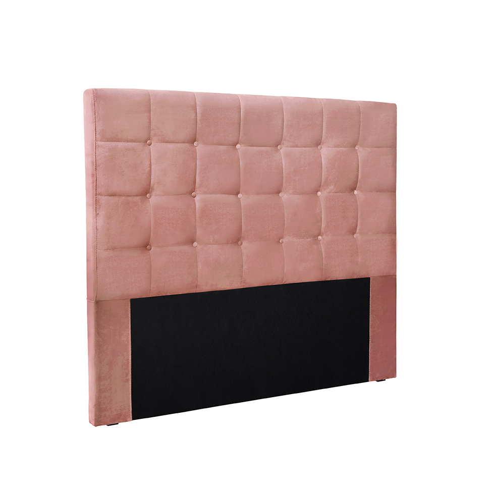 Cabeceira King Verona Veludo Rosa
