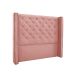 Cabeceira King Vicenza Veludo Rosa
