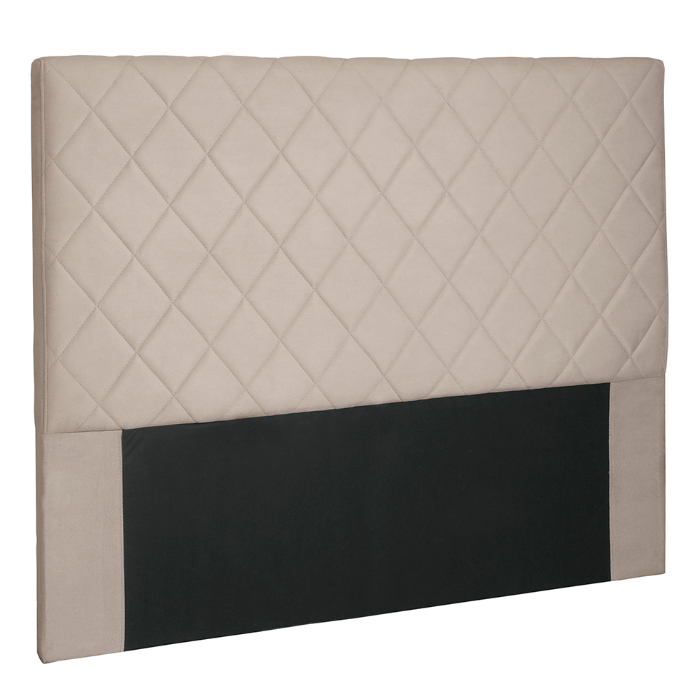 Cabeceira Queen Esmeralda Suede Bege