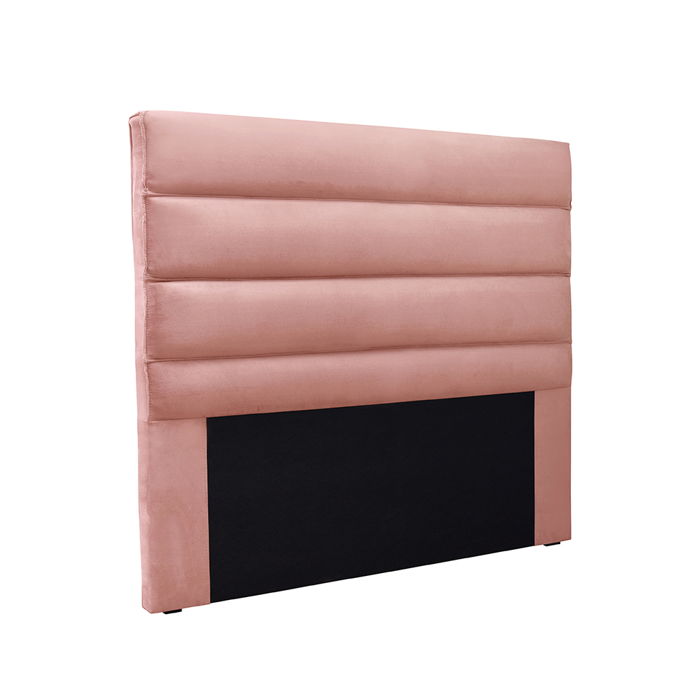 Cabeceira Queen La Italiana Veludo Rosa