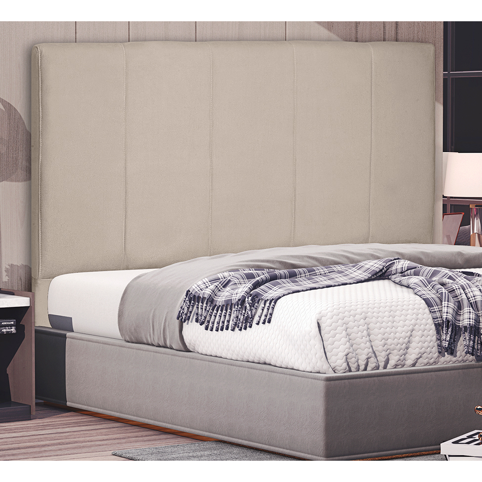 Cabeceira Queen Ravenna Suede Bege