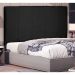 Cabeceira Queen Ravenna Suede Preta