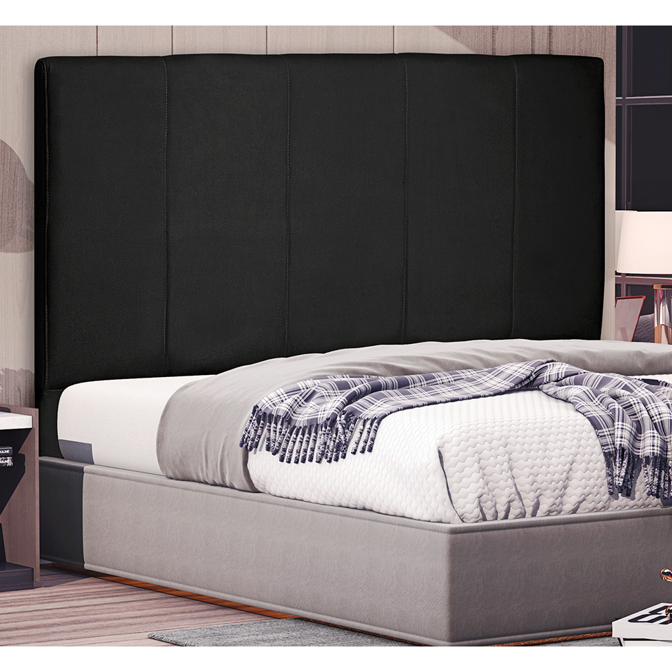 Cabeceira Queen Ravenna Suede Preta