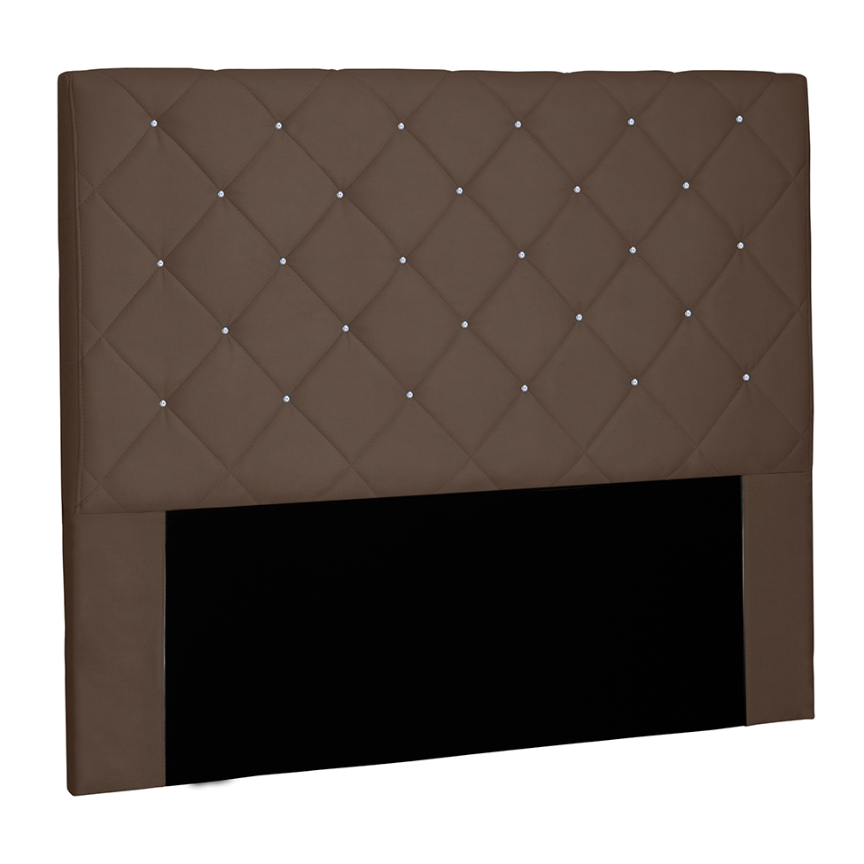 Cabeceira Queen Tânia Suede Caramelo