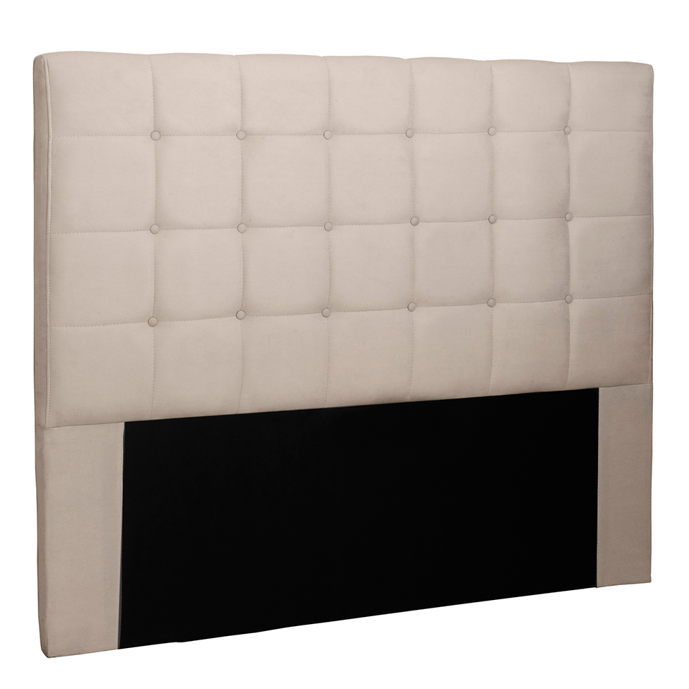 Cabeceira Queen Verona Suede Bege
