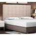 Cabeceira Queen Verona Suede Bege