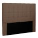 Cabeceira Queen Verona Suede Caramelo