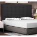 Cabeceira Queen Verona Suede Preta