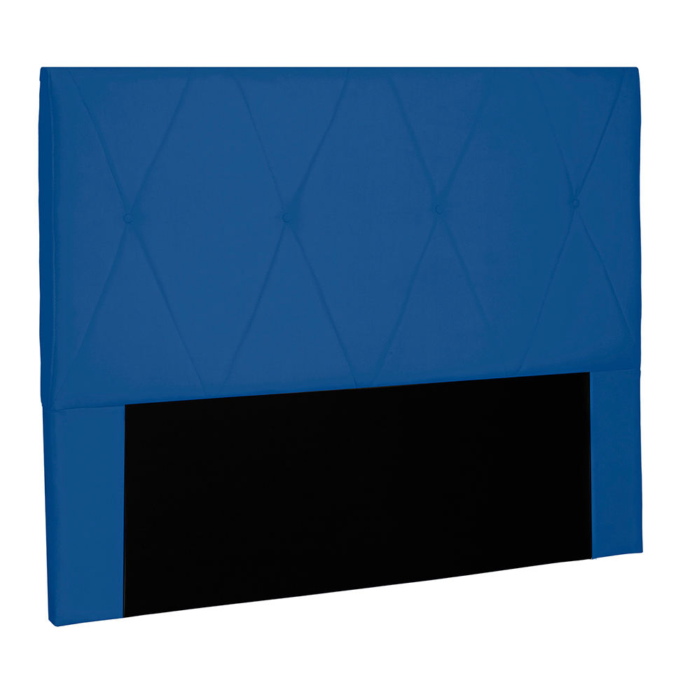 Cabeceira Solteiro Aquilla Suede Azul