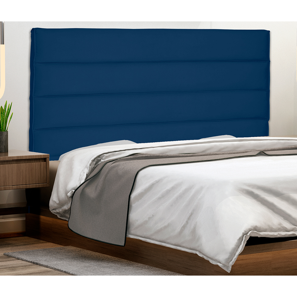 Cabeceira Solteiro La Italiana Suede Azul