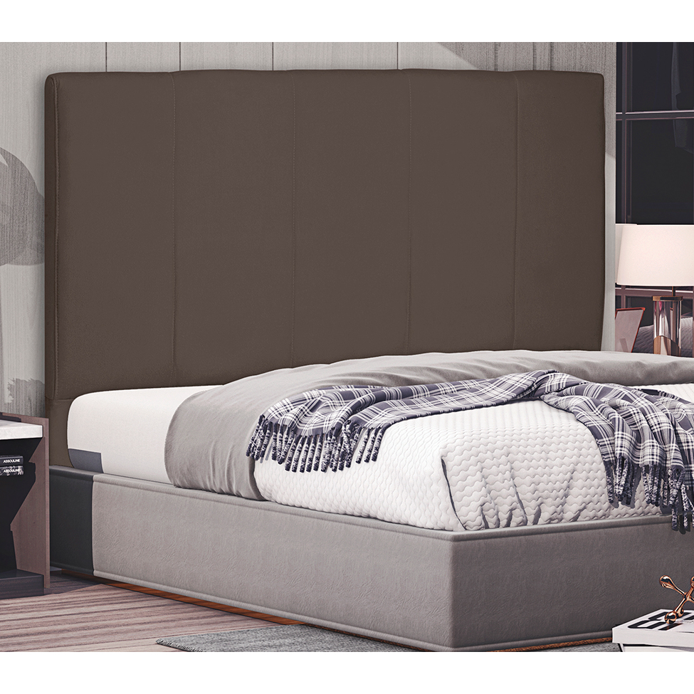 Cabeceira Solteiro Ravenna Suede Caramelo