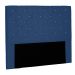 Cabeceira Solteiro Tânia Suede Azul