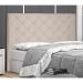 Cabeceira Solteiro Tânia Suede Bege