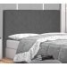 Cabeceira Solteiro Tânia Suede Cinza