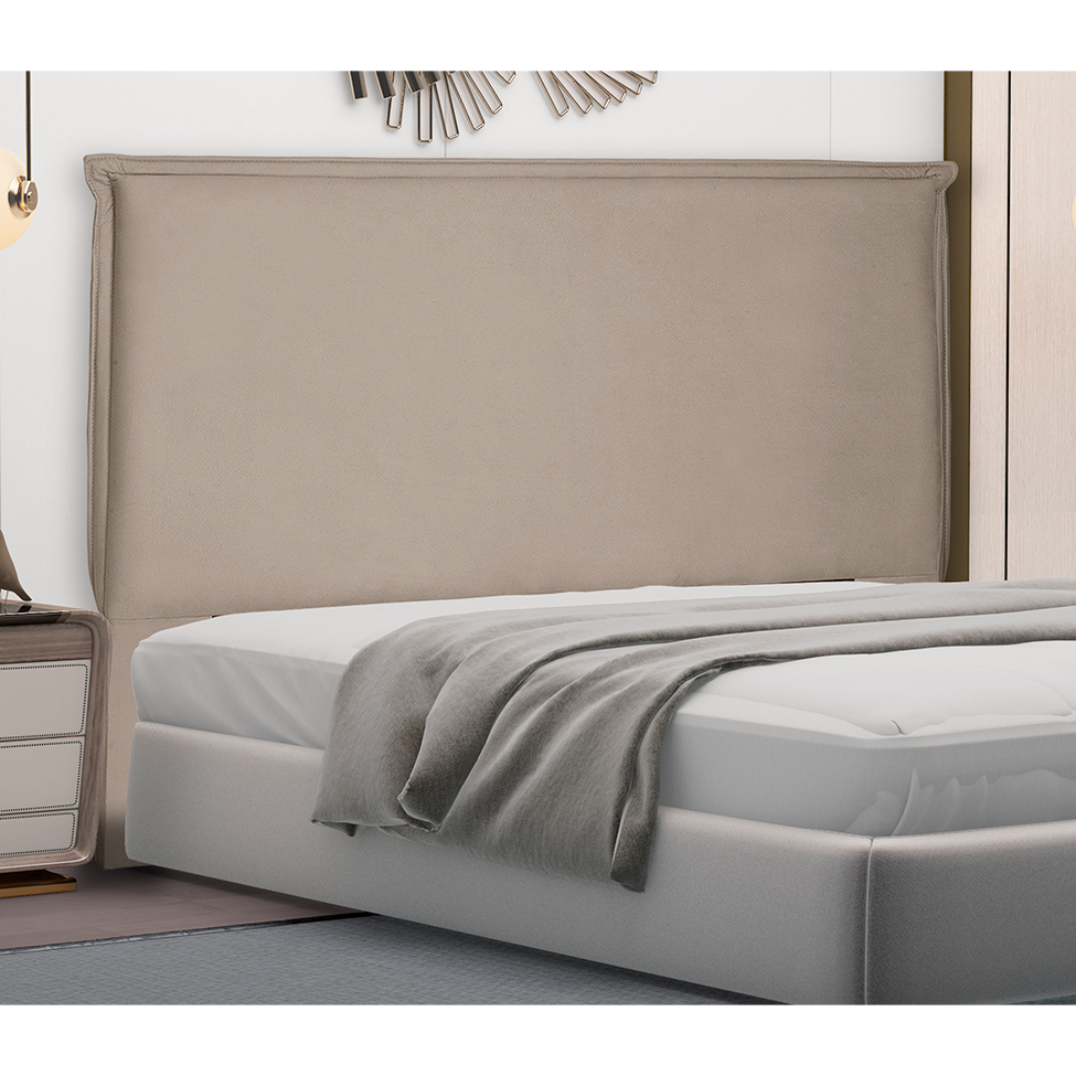 Cabeceira Solteiro Veneza Suede Bege