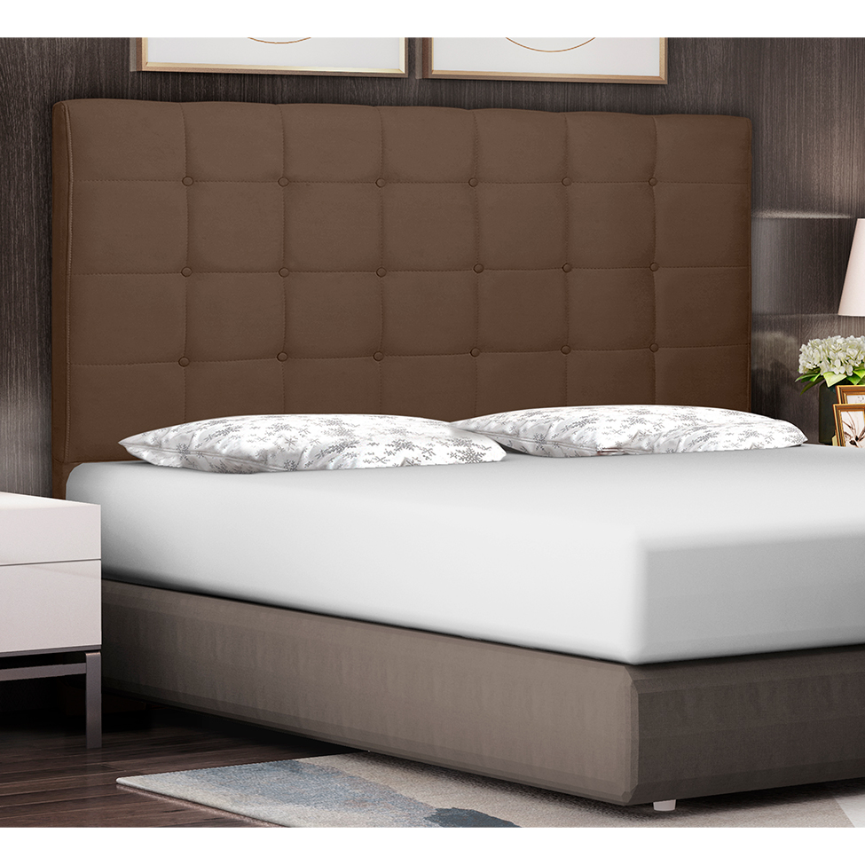 Cabeceira Solteiro Verona Suede Caramelo
