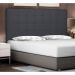Cabeceira Solteiro Verona Suede Cinza