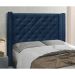 Cabeceira Solteiro Vicenza Suede Azul