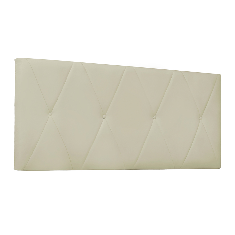 Painel para Cama Box Casal Aquilla Poliuretano Marfim