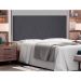 Painel para Cama Box Casal Aquilla Suede Cinza