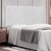 Painel para Cama Box Casal Esmeralda Poliuretano Branco