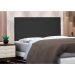 Painel para Cama Box Casal Esmeralda Suede Preto