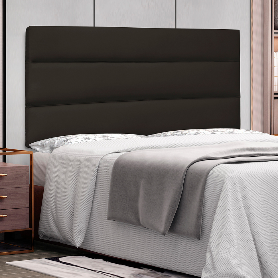 Painel para Cama Box Casal La Italiana Poliuretano Marrom